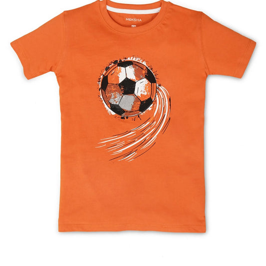 BOYS Crew Neck T-Shirt with Graphic Print