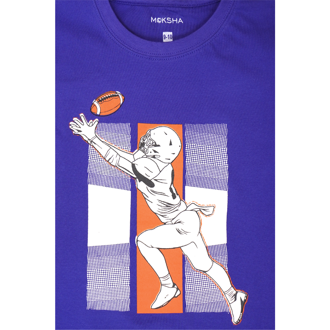 BOYS Crew Neck T-Shirt with Graphic Print