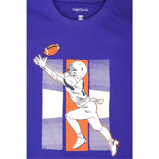 BOYS Crew Neck T-Shirt with Graphic Print