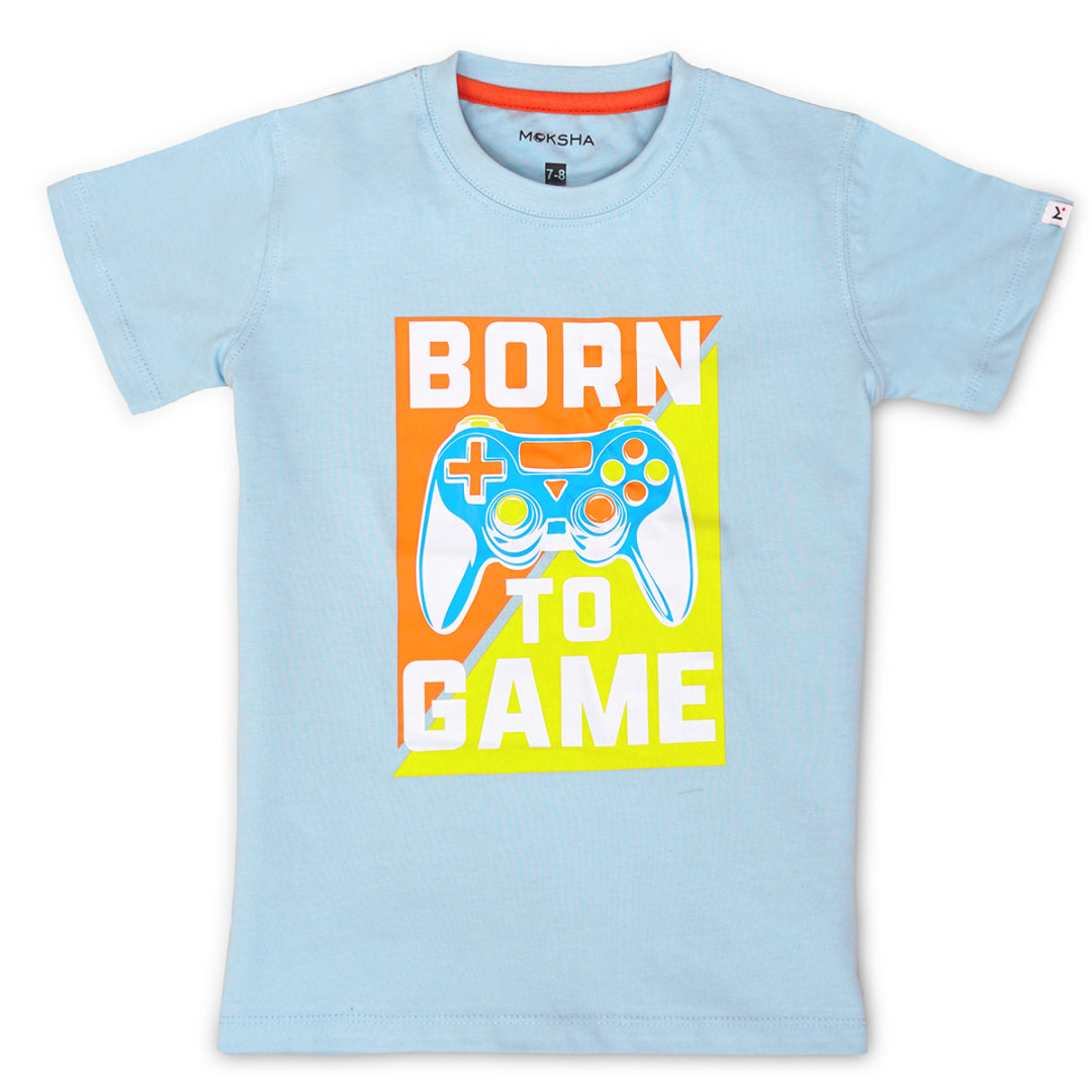 BOYS Crew Neck T-Shirt with Graphic Print