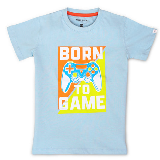 BOYS Crew Neck T-Shirt with Graphic Print