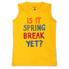 BOYS SLEEVELESS T-Shirt with Graphic Print