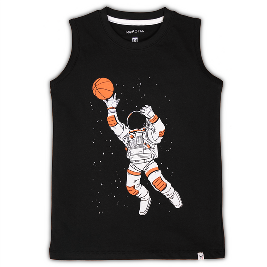 BOYS SLEEVELESS T-Shirt with Graphic Print