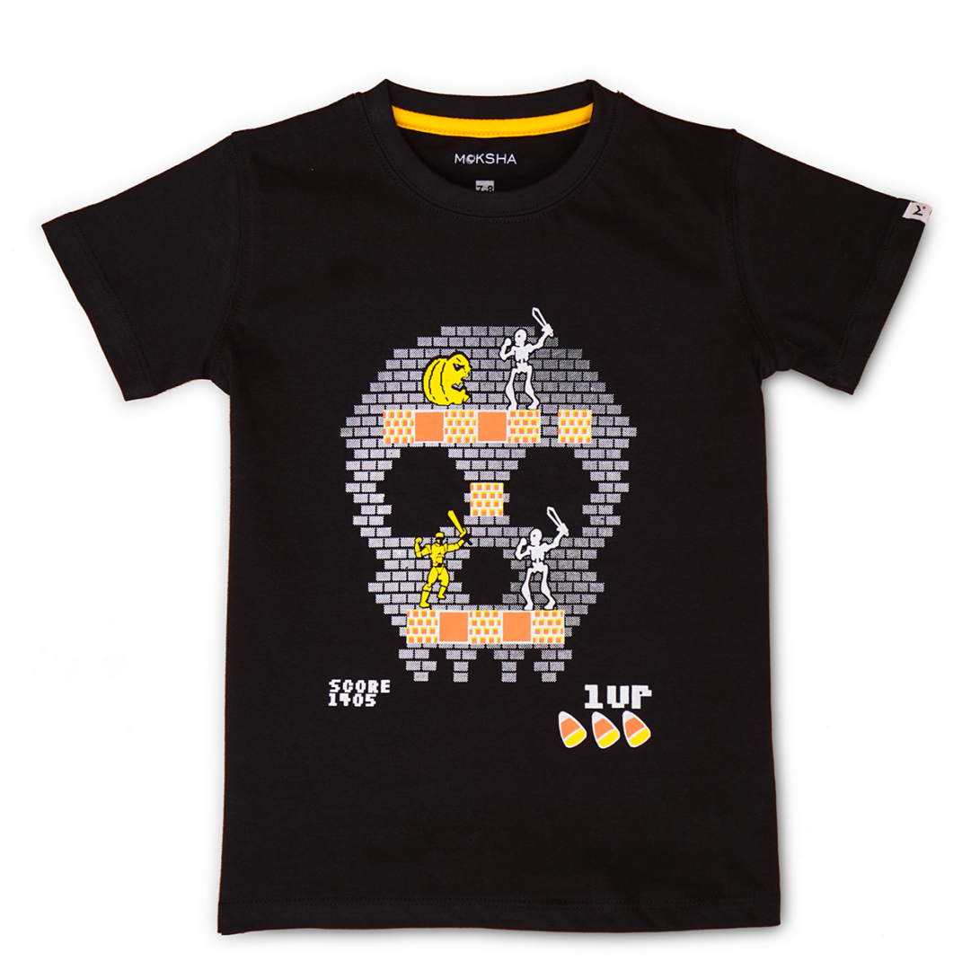 BOYS Crew Neck T-Shirt with Graphic Print